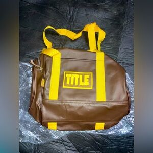 Brand New in Original Packaging Title Boxing Leather Duffle Bag